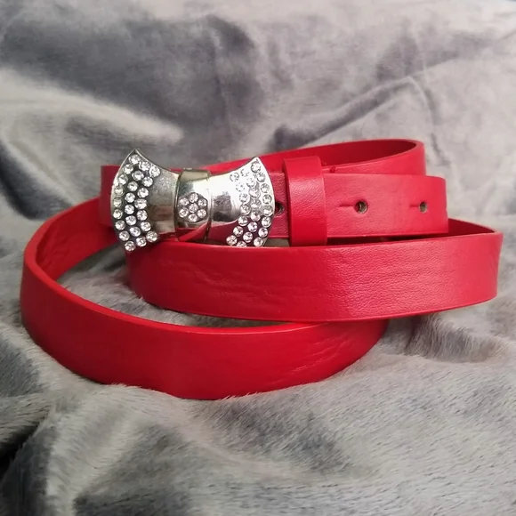 Torrid | Thin Faux Red Leather Belt NWOT - Picture 4 of 4